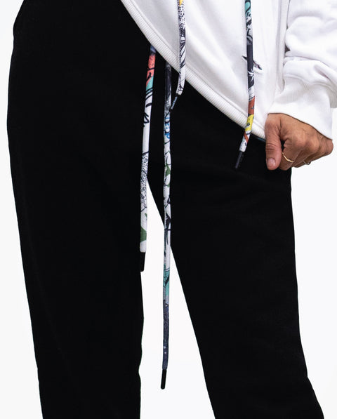 designer black joggers for women