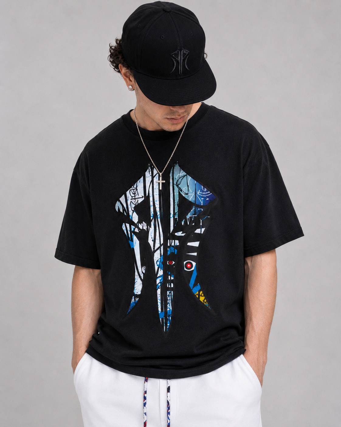 The Lisbon - Black Graffiti Hat