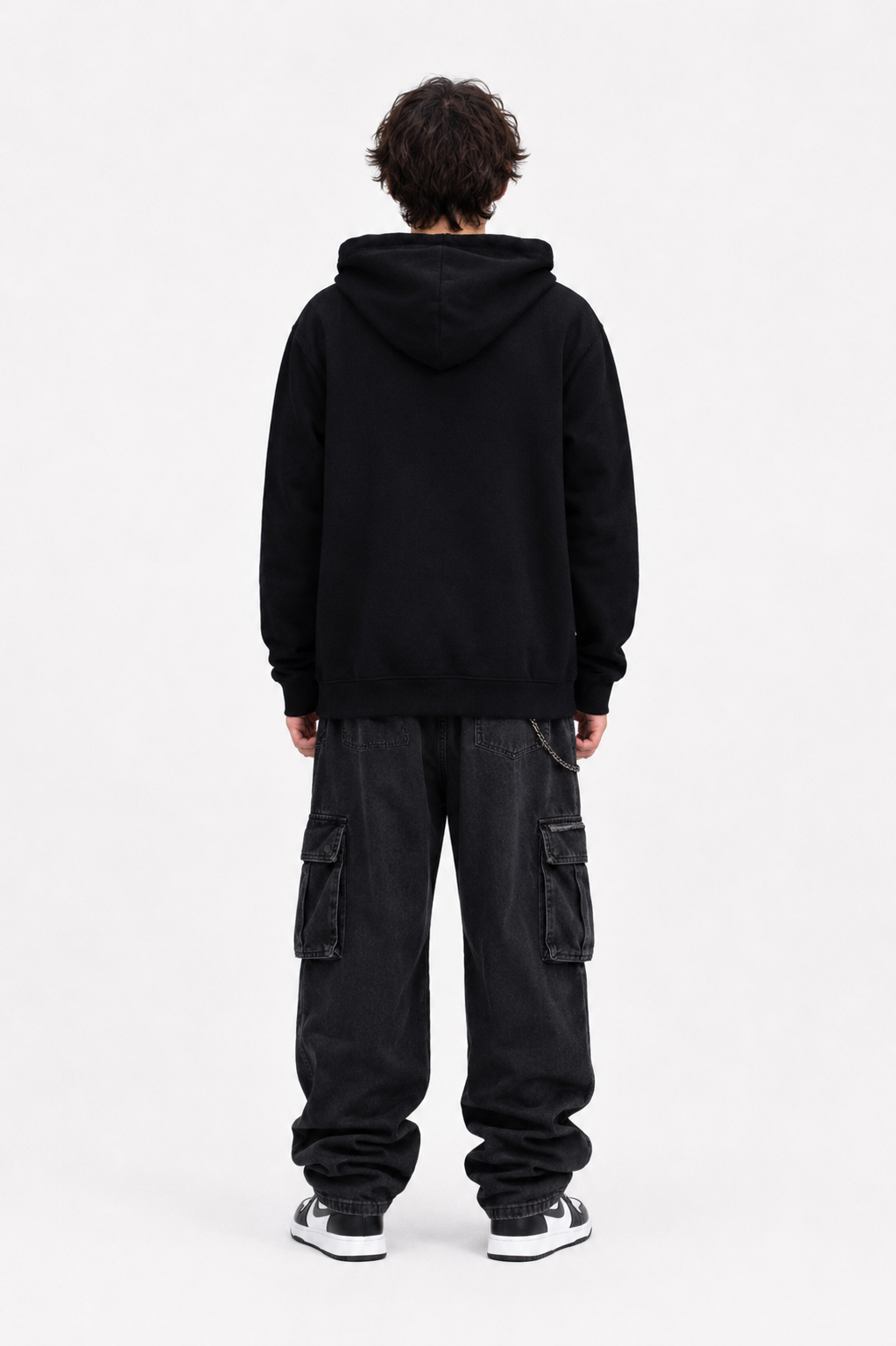 The London - Men Black Graffiti Hoodie