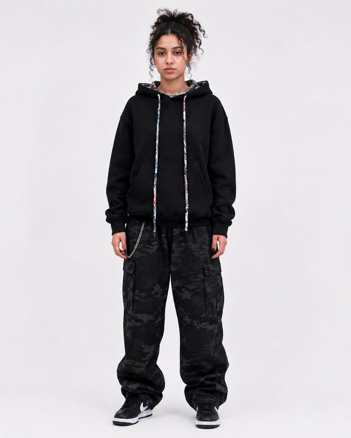 The London - Women's Black Graffiti Hoodie