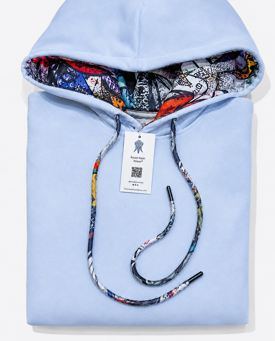 The London - Women's Light Blue Graffiti Hoodie