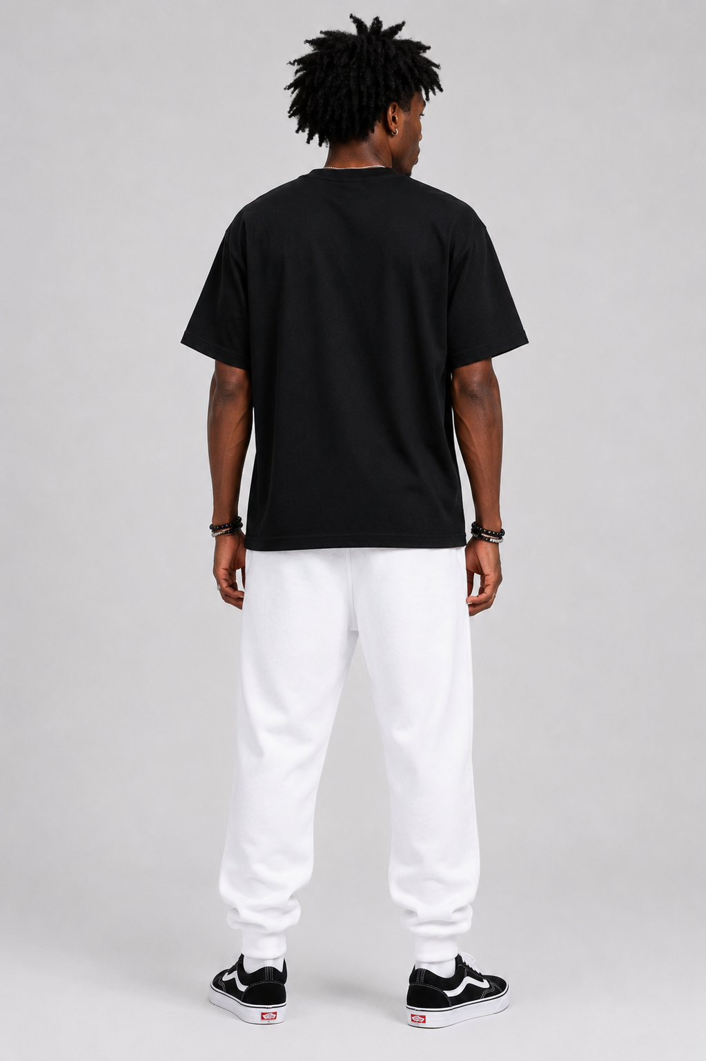 The London - Men White Graffiti Joggers