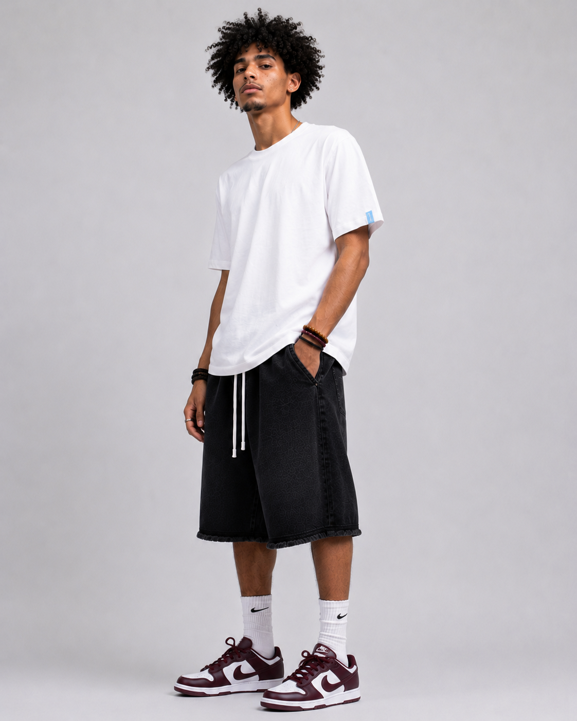 The Paris Designer Streetwear Men's Tee Shirt: Urban Style with Precision Fit - White