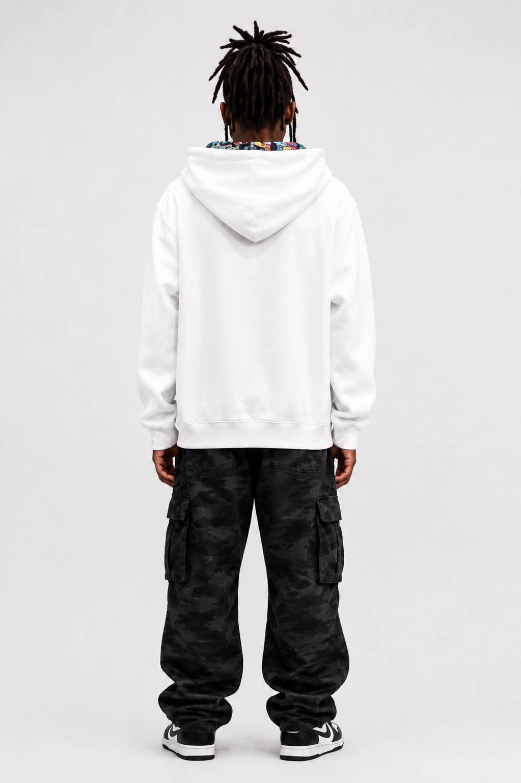 The London - Men White Graffiti Hoodie