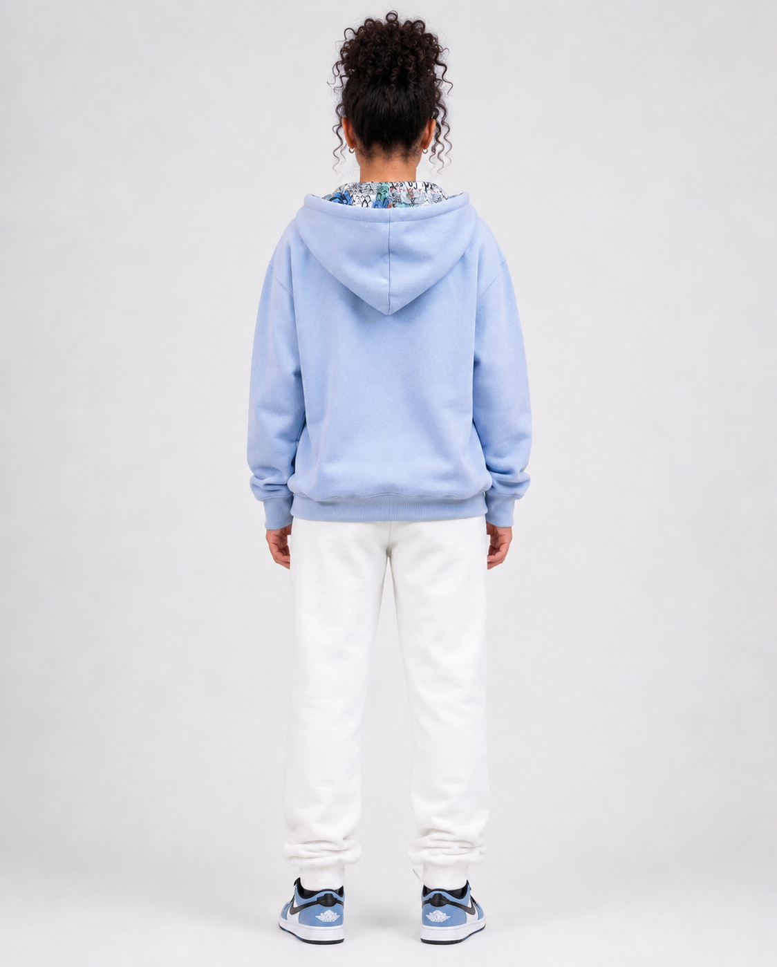 The London - Women's Light Blue Graffiti Hoodie
