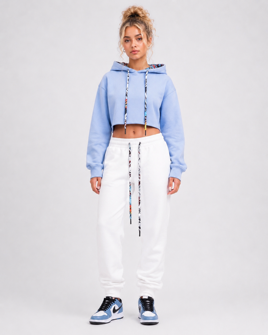 The London - Women's White Graffiti Joggers