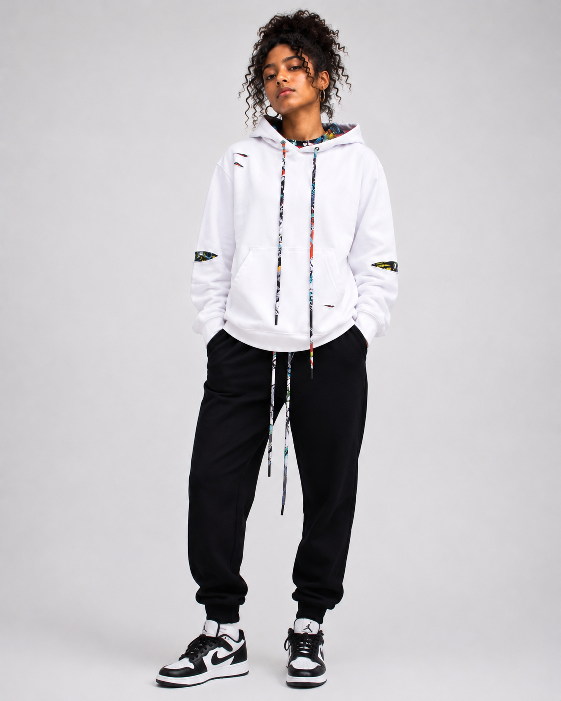 The London - Women's Black Graffiti Joggers