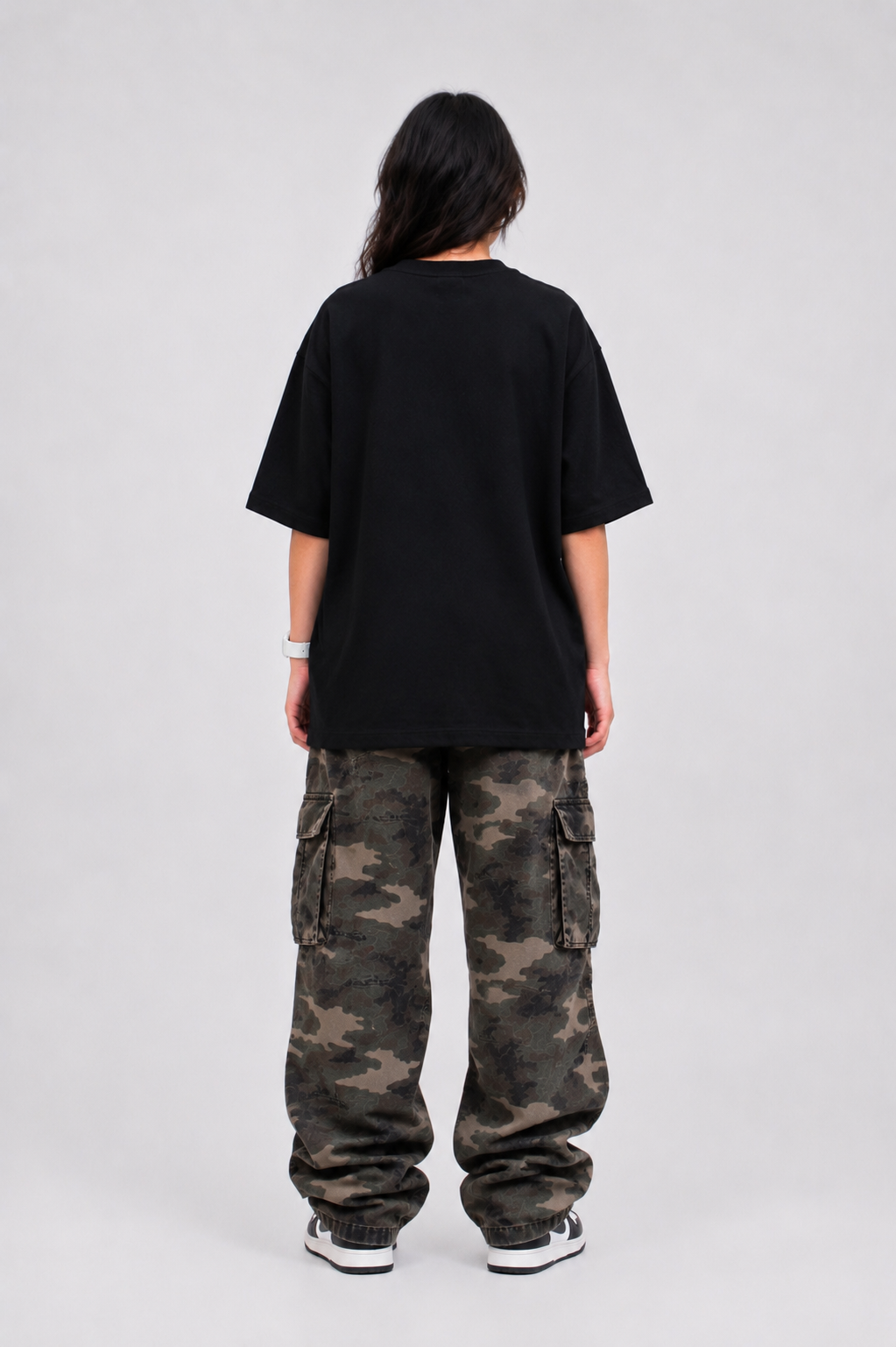 The Berlin: Women's Oversized Designer Streetwear Tee with Road Rash Graffiti Logo