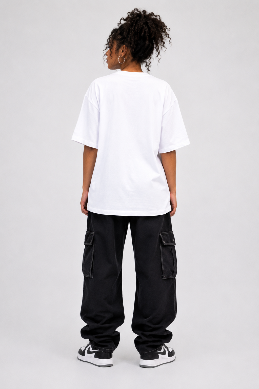 The Berlin: Women's Oversized Designer Streetwear Tee with Road Rash Graffiti Logo