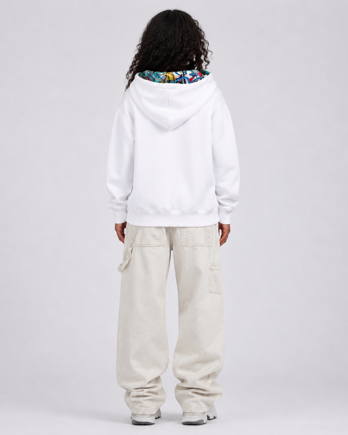 The London - Women's White Graffiti Hoodie