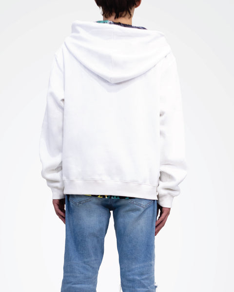 white designer hooded sweatshirt