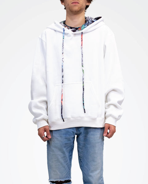 white graphic streetwear hoodie